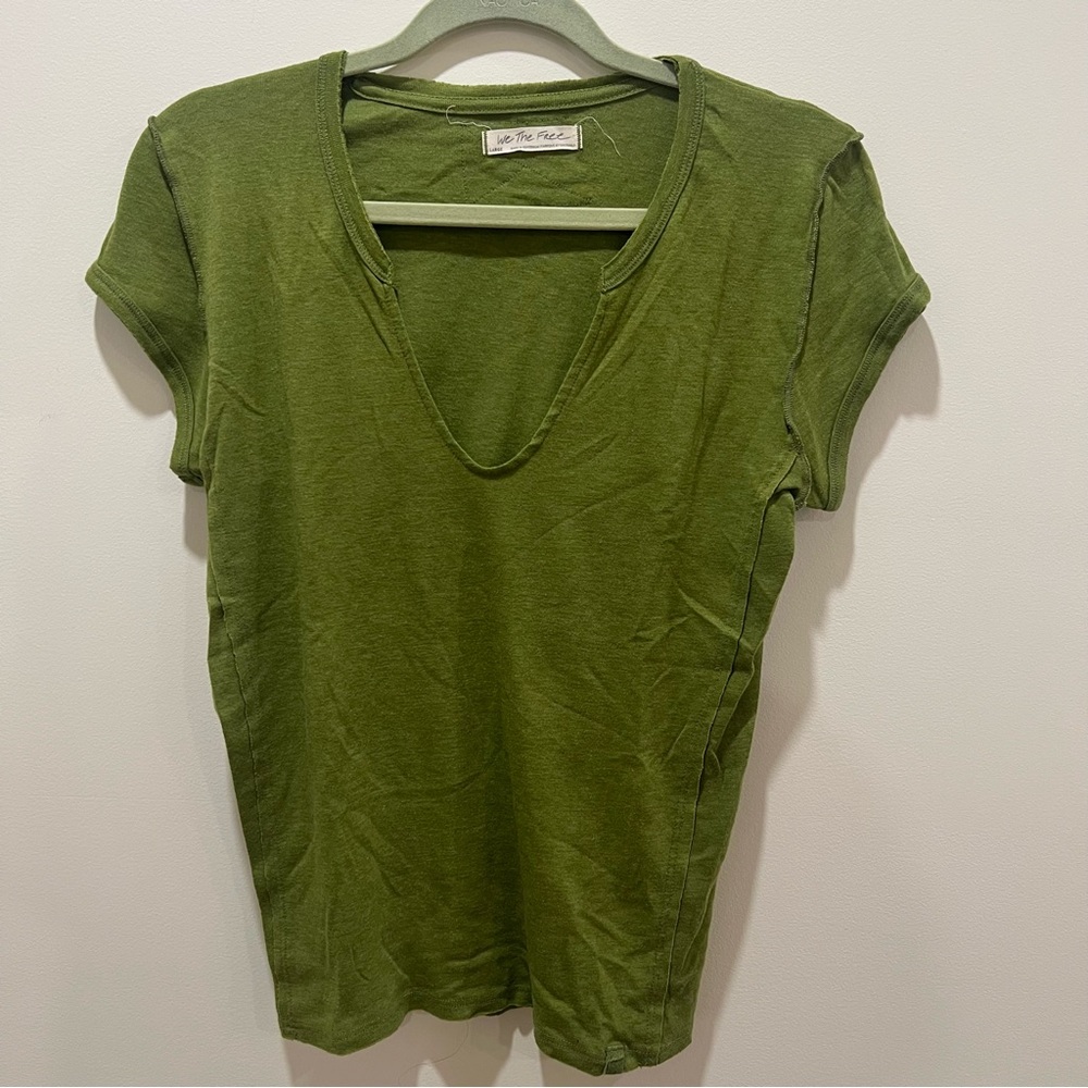 We The Free Forest Green Short Sleeve Tee